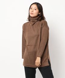 AMERICAN HOLIC | Wool混タートルネックニットチュニック(チュニック)