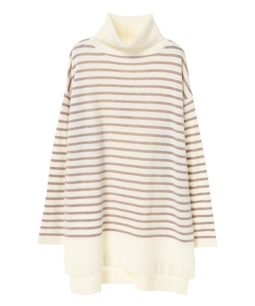 AMERICAN HOLIC（アメリカンホリック）の「Wool混タートルネックニットチュニック（チュニック・レディース・チャコールグレー/ベージュ/ピンク/グリーン/マスタード/モカ/グレー系その他/その他7/ブラック系その他4/ブルー系その他2・FREE）」の19枚目の写真