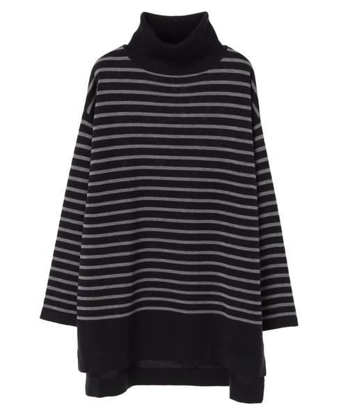 AMERICAN HOLIC（アメリカンホリック）の「Wool混タートルネックニットチュニック（チュニック・レディース・チャコールグレー/ベージュ/ピンク/グリーン/マスタード/モカ/グレー系その他/その他7/ブラック系その他4/ブルー系その他2・FREE）」の18枚目の写真