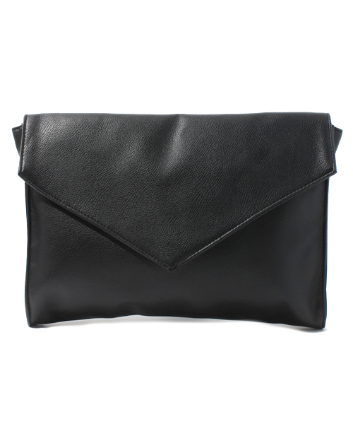 WEGO(ウィゴー)の「WEGO/レタークラッチバッグ(クラッチバッグ・レディース・ホワイト/ブラック/ネイビー/ワイン・FREE)」の3枚目の写真