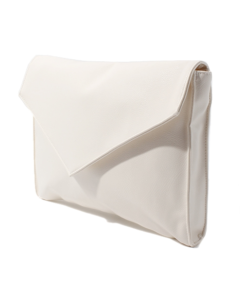 WEGO(ウィゴー)の「WEGO/レタークラッチバッグ(クラッチバッグ・レディース・ホワイト/ブラック/ネイビー/ワイン・FREE)」の7枚目の写真