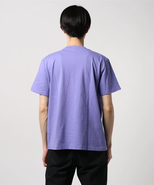Purple&Yellow（パープルアンドイエロー）の「ポケットワッペン 半袖Tシャツ（Tシャツ/カットソー・メンズ・ブラック/ホワイト/イエロー/ライラック・LARGE/MEDIUM/SMALL/X-LARGE/X-SMALL）」の6枚目の写真
