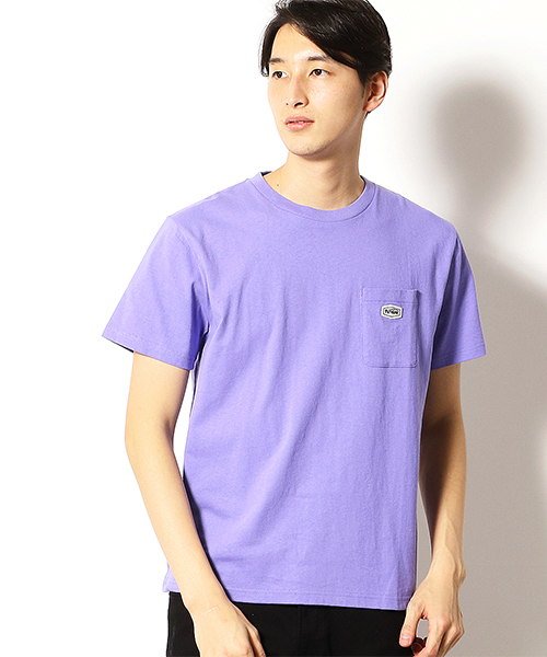 Purple&Yellow（パープルアンドイエロー）の「ポケットワッペン 半袖Tシャツ（Tシャツ/カットソー・メンズ・ブラック/ホワイト/イエロー/ライラック・LARGE/MEDIUM/SMALL/X-LARGE/X-SMALL）」の4枚目の写真