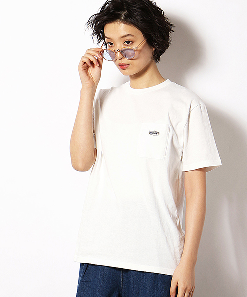 Purple&Yellow（パープルアンドイエロー）の「ポケットワッペン 半袖Tシャツ（Tシャツ/カットソー・メンズ・ブラック/ホワイト/イエロー/ライラック・LARGE/MEDIUM/SMALL/X-LARGE/X-SMALL）」の13枚目の写真