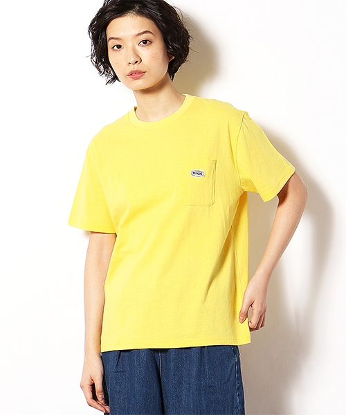 Purple&Yellow（パープルアンドイエロー）の「ポケットワッペン 半袖Tシャツ（Tシャツ/カットソー・メンズ・ブラック/ホワイト/イエロー/ライラック・LARGE/MEDIUM/SMALL/X-LARGE/X-SMALL）」の15枚目の写真