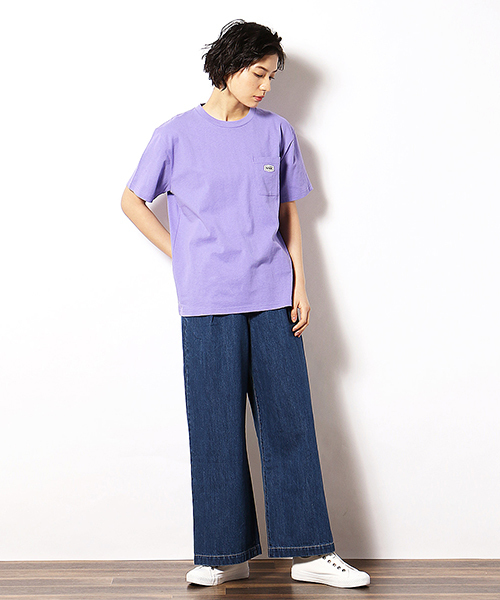 Purple&Yellow（パープルアンドイエロー）の「ポケットワッペン 半袖Tシャツ（Tシャツ/カットソー・メンズ・ブラック/ホワイト/イエロー/ライラック・LARGE/MEDIUM/SMALL/X-LARGE/X-SMALL）」の16枚目の写真