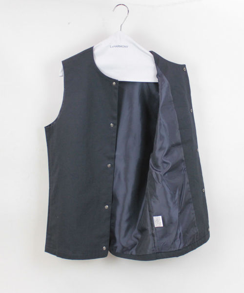L&HARMONY（エルアンドハーモニー）の「＜L&HARMONY / エルアンドハーモニー＞クルーネックスナップボタンベスト（ベスト・メンズ・ネイビー/グレー・MEDIUM/LARGE）」の7枚目の写真