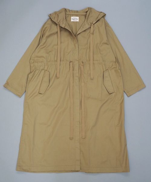 tiptop（ティップトップ）の「ウエスト紐付フードコート（その他アウター・レディース・ブラック/ベージュ/ブラウン/カーキ/グレイッシュベージュ・FREE）」の6枚目の写真