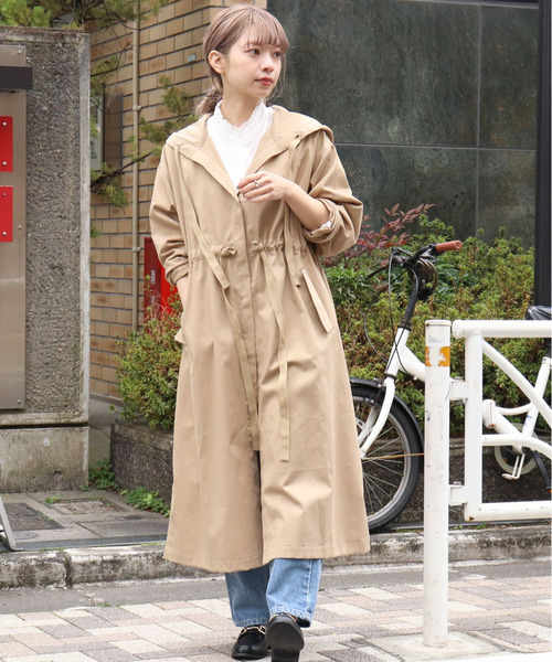 tiptop（ティップトップ）の「ウエスト紐付フードコート（その他