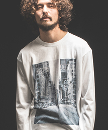 Jih Nunc | mlt2475-ロングスリーブプリントTシャツ -ENJOY THE WORLD-(Tシャツ/カットソー)