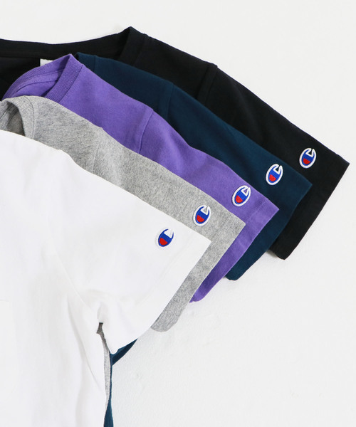 Champion（チャンピオン）の「【Champion】POCKET T-SHIRT（Tシャツ/カットソー・レディース・ホワイト/ブラック/グレー/ネイビー/バイオレット/オートミール/ベージュ/ピンク・M/L）」の21枚目の写真