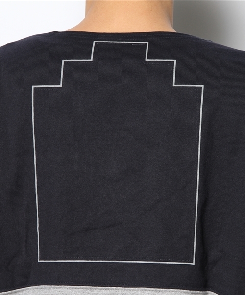 BEAMS(ビームス)の「○C.E / PATCH WORK LONG SREEVE TEE(Tシャツ/カットソー・メンズ・グレー/ネイビー・LARGE/SMALL/MEDIUM)」の7枚目の写真