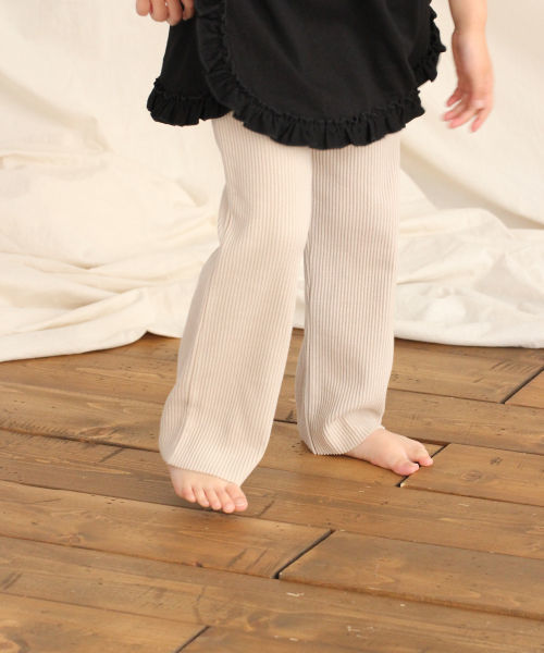 LOWRYS FARM(ローリーズファーム)の「セルフカットリブパンツ 837689(その他パンツ・キッズ・ブラック/ベージュ/アイボリー・SMALL/MEDIUM/LARGE)」の3枚目の写真
