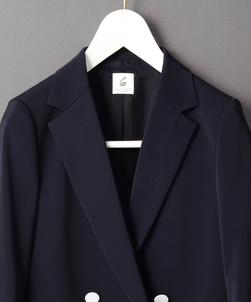 BEAUTY&YOUTH UNITED ARROWS（ビューティーアンドユースユナイテッドアローズ）の「＜6(ROKU)＞ DOUBLE 4B JACKET/ｼﾞｬｹｯﾄ　◆（テーラードジャケット・レディース・ネイビー・36/38）」の7枚目の写真