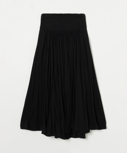 ドードー【新品】ジャージーコレット ロングスカート　three dots ジャージーコレット ロングスカート（スカート）｜three dots