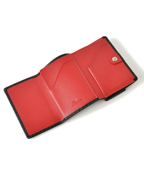 Add+（アッド）の「＜Add+＞本革 カーボンレザー コンパクトミニウォレット 三つ折りミニ財布（財布）」 - WEAR