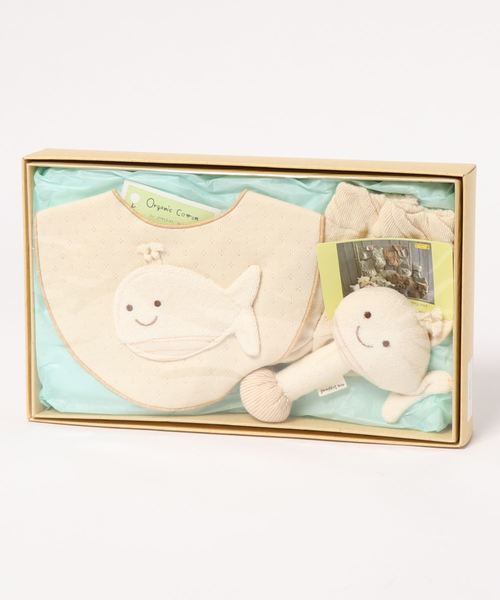 【pompkinsbaby（ポプキンズベビー）】くじらギフトセット（ベビーギフト）｜pompkins baby（ポプキンズベビー）