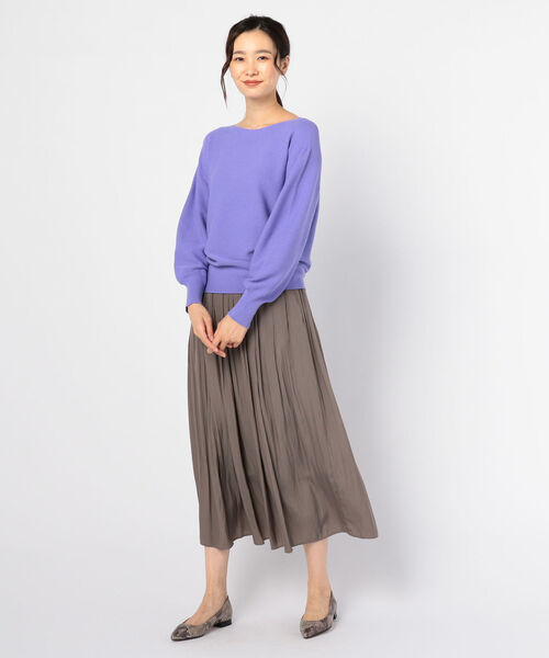 NOLLEY’S(ノーリーズ)の「ボートネックホールガーメントプルオーバーニット(ニット/セーター・レディース・ピンク/ブルー/アイボリー/ミント/ラベンダー・2)」の18枚目の写真