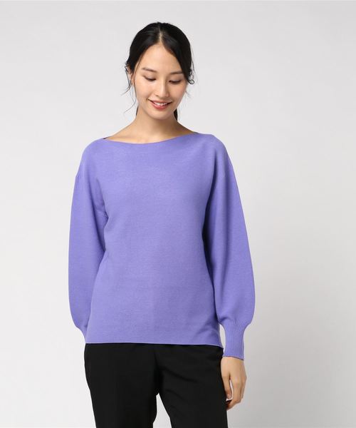 NOLLEY’S(ノーリーズ)の「ボートネックホールガーメントプルオーバーニット(ニット/セーター・レディース・ピンク/ブルー/アイボリー/ミント/ラベンダー・2)」の11枚目の写真