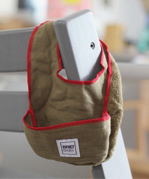 BRID BABY(ブリッドベイビー)の「.ブリッド ベビー用品 よだれかけ / BRID BABY ポケッタブルスタイ(スタイ/よだれかけ・レディース・ベージュ/ネイビー/カーキ・FREE)」の2枚目の写真