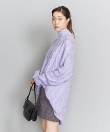 BEAUTY&YOUTH UNITED ARROWS | BY 5ゲージケーブルタートルネックニットチュニック(ニット/セーター)