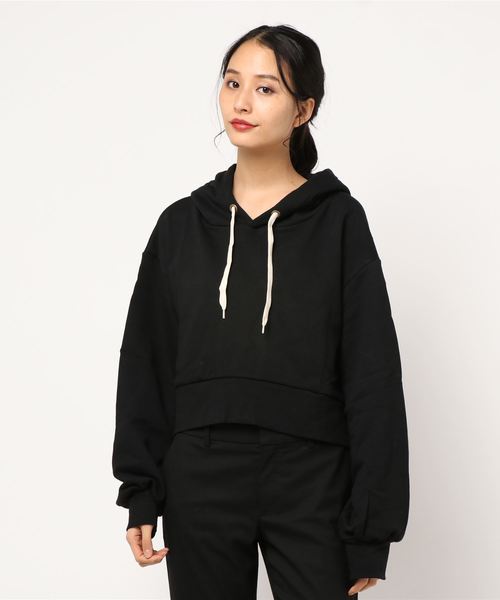 archives（アルシーヴ）の「裏毛パーカー（Tシャツ/カットソー・レディース・オフホワイト/ブラック/ベージュ/ブラウン・MEDIUM）」の4枚目の写真