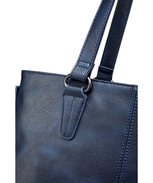 GUSCIO UOMO（グッシオ ウォーモ）の「【グッシオ ウォーモ】PUレザー　２WAYシンプルトートバッグ（ビジネスバッグ・メンズ・ブラック/ネイビー/ブラウン/グレー・FREE）」の9枚目の写真