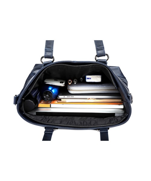 GUSCIO UOMO（グッシオ ウォーモ）の「【グッシオ ウォーモ】PUレザー　２WAYシンプルトートバッグ（ビジネスバッグ・メンズ・ブラック/ネイビー/ブラウン/グレー・FREE）」の14枚目の写真