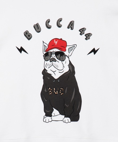 BUCCA 44（ブッカフォーティーフォー）の「【BUCCA 44】サングラスフレブルクルーネックスウェット（スウェット・メンズ・杢グレー/ホワイト/パープル・XXX-LARGE/XX-LARGE/MEDIUM/LARGE/X-LARGE）」の6枚目の写真