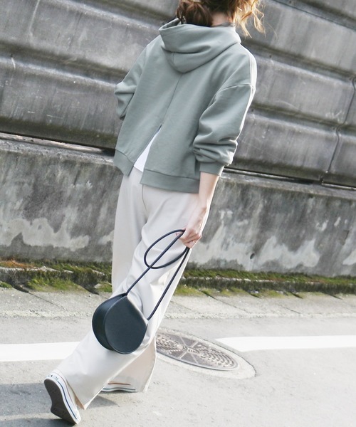 reca（レカ）の「バックスリットパーカー（パーカー・レディース・ブラック/オートミール/杢グレー/ブルー系その他/ラベンダー・M）」の4枚目の写真