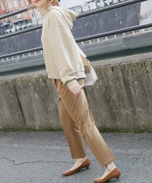 reca（レカ）の「バックスリットパーカー（パーカー・レディース・ブラック/オートミール/杢グレー/ブルー系その他/ラベンダー・M）」の9枚目の写真