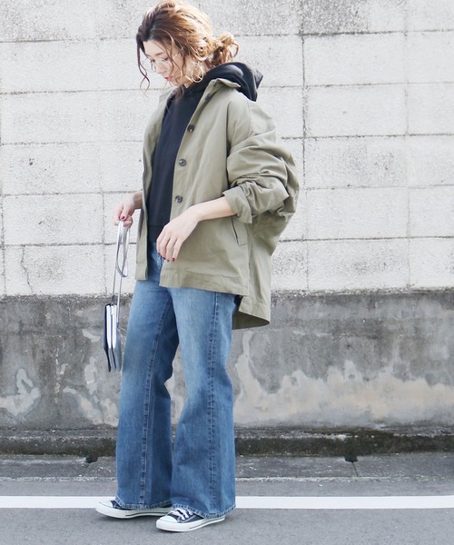 reca（レカ）の「バックスリットパーカー（パーカー・レディース・ブラック/オートミール/杢グレー/ブルー系その他/ラベンダー・M）」の19枚目の写真