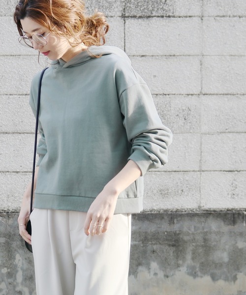 reca（レカ）の「バックスリットパーカー（パーカー・レディース・ブラック/オートミール/杢グレー/ブルー系その他/ラベンダー・M）」の15枚目の写真