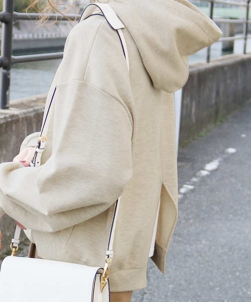 reca（レカ）の「バックスリットパーカー（パーカー・レディース・ブラック/オートミール/杢グレー/ブルー系その他/ラベンダー・M）」の10枚目の写真