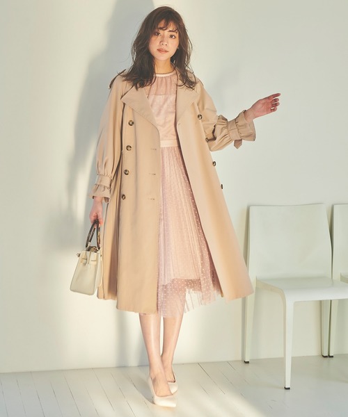 セール De 美人百花3月号掲載アイテム ドットチュールプリーツスカートワンピース ワンピース ワンピース 31 Sons ソンde Mode トランテアンモード のファッションsons ドゥ割引卸値