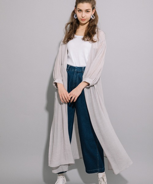 ＪＵＧＬＡＮＳ（ユグランス）の「＿レーヨンスラブガーゼ カシュクールガウンワンピース（ワンピース・レディース・モカ/アイボリー/グレー/ホワイト・FREE）」の11枚目の写真