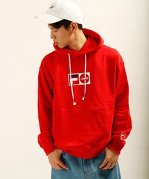 【FILA heritage】ブランドロゴTOKYOプリント 長袖プルオーバーパーカー TOKYO