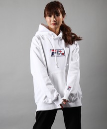 【FILA heritage】ブランドロゴTOKYOプリント 長袖プルオーバーパーカー TOKYO