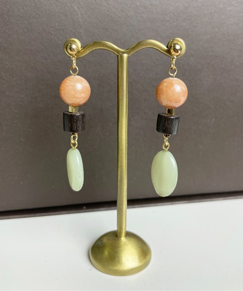 StyleSea(スタイルシー)の「ミックスストーンピアス(ピアス(両耳用)・レディース・ブラウン/ピンク/ピンク系その他/ピンク系/ベージュ系その他/グレー系その他/ブルー系/ピンクベージュ・FREE)」の1枚目の写真