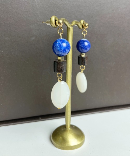 StyleSea(スタイルシー)の「ミックスストーンピアス(ピアス(両耳用)・レディース・ブラウン/ピンク/ピンク系その他/ピンク系/ベージュ系その他/グレー系その他/ブルー系/ピンクベージュ・FREE)」の11枚目の写真