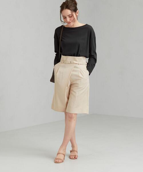 green label relaxing（グリーンレーベルリラクシング）の「FM フライス シアー ロングスリーブ プルオーバー カットソー（Tシャツ/カットソー・レディース・オフホワイト/パープル/ダークグレー・FREE）」の17枚目の写真