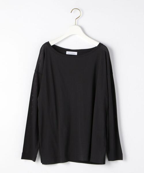 green label relaxing（グリーンレーベルリラクシング）の「FM フライス シアー ロングスリーブ プルオーバー カットソー（Tシャツ/カットソー・レディース・オフホワイト/パープル/ダークグレー・FREE）」の11枚目の写真