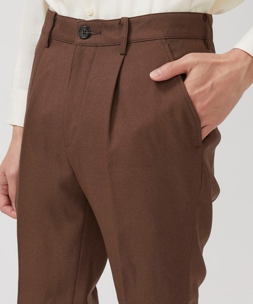 MR.OLIVEミスターオリーブ　M-18102 メンズパンツ　ブラウン MR.OLIVE（ミスターオリーブ）の「【MR.OLIVE】センタープレス