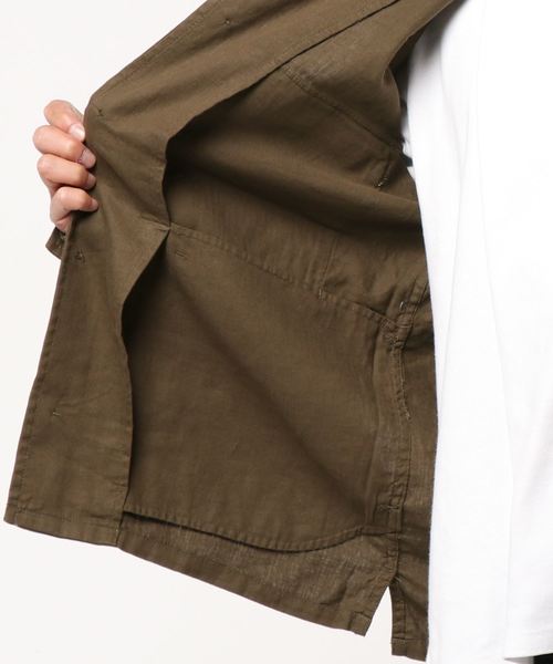BACK NUMBER（バックナンバー）の「【BACK NUMBERM】M43HBTジャケット（ミリタリージャケット・メンズ・ブラウン/キナリ/オリーブ・L/S/XL/M）」の6枚目の写真