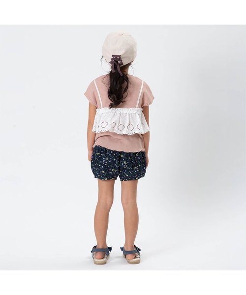 apres les cours（アプレレクール）の「/レースビスチェTシャツ（Tシャツ/カットソー・キッズ・ピンク/ネイビー/その他2・90/110/140/100/120/130/80）」の5枚目の写真