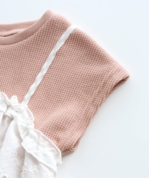 apres les cours（アプレレクール）の「/レースビスチェTシャツ（Tシャツ/カットソー・キッズ・ピンク/ネイビー/その他2・90/110/140/100/120/130/80）」の11枚目の写真