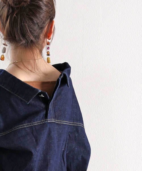 classicalelf（クラシカルエルフ）の「コーデの幅が広がる。ラウンドヘム無地タンクトップ(袖なし)（タンクトップ・レディース・ブラック/オフホワイト/キャメル/モカ/ライトグリーン/ブルー・MEDIUM/LARGE/X-LARGE/SMALL）」の10枚目の写真