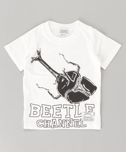 CHANNEL（チャンネル）の「CHANNEL 昆虫Ｔシャツ（Tシャツ/カットソー・キッズ・カーキ/ホワイト/ブラック系その他/レッド/ホワイト系その他2/ブラック/ブルー系その他/グレー系その他2/ホワイト系その他・130cm/100cm/80ｃｍ/140cm/110cm/90cm/120cm）」の2枚目の写真