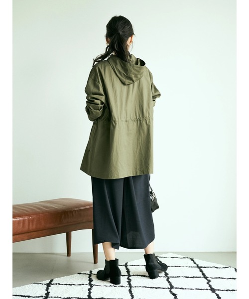 earth music&ecology（アースミュージックアンドエコロジー）の「タックフレアスカーチョ ＊（その他パンツ・レディース・ネイビー/イエロー/キャメル/ドット/ブルーグリーン/ブラック系その他5・FREE）」の17枚目の写真