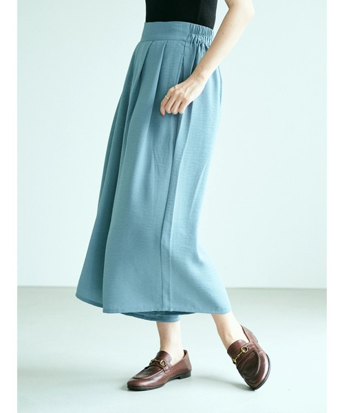 earth music&ecology（アースミュージックアンドエコロジー）の「タックフレアスカーチョ ＊（その他パンツ・レディース・ネイビー/イエロー/キャメル/ドット/ブルーグリーン/ブラック系その他5・FREE）」の18枚目の写真